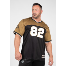 Gorilla Wear Jersey de fútbol de Trenton - Negro/Oro - 3xl