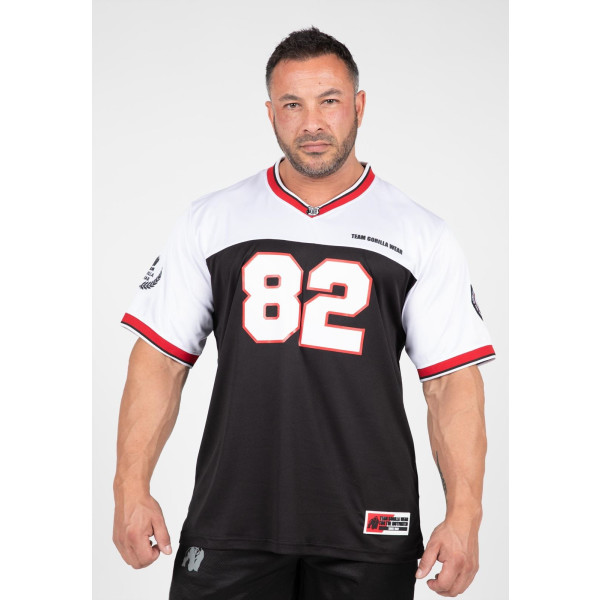 Maillot de football Gorilla Wear Trenton - Noir/Blanc - XL