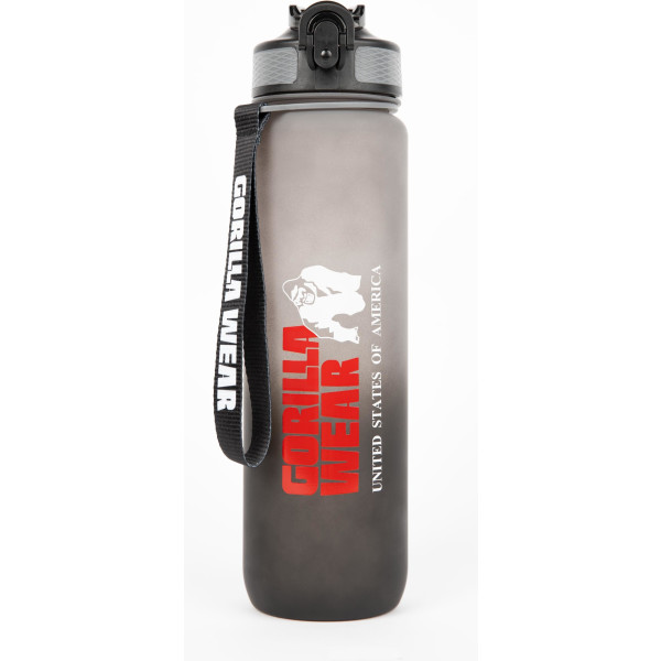Gorilla Wear Gradient Water Bottle 1000ml - Black/Grey - One Size
