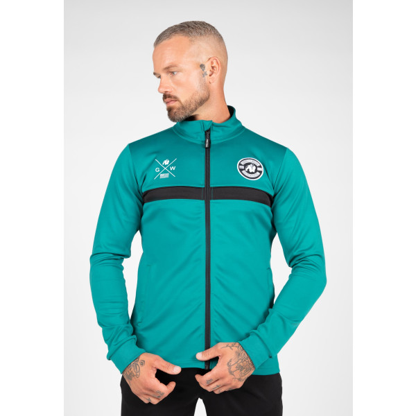 Gorilla Wear Vernon Track Jacket - Teal Green - 3xl