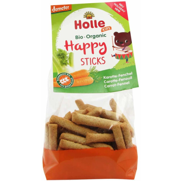 Holle Spelled Sticks with Carrot and Fennel +3 Years 100 Gr