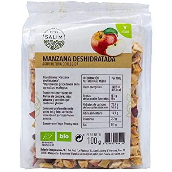 Eco Salim Manzana Deshidratada Ecológico 100 Gr