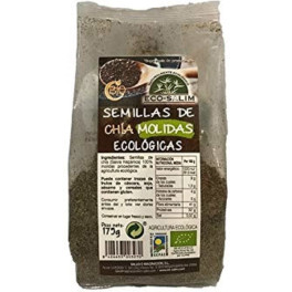 Eco Salim Graines de Chia moulues biologiques 175 Gr