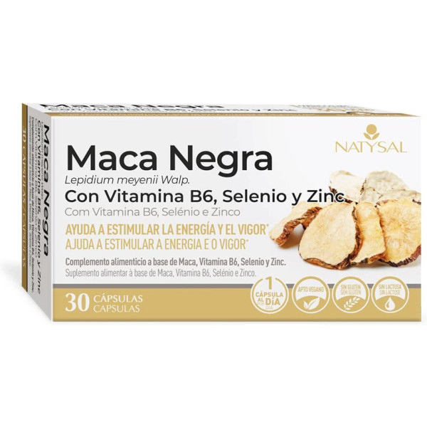 Natysal Black Maca B6 Selenio Zinco 30 capsule