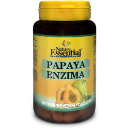Natural Essencial Mamão Enzima Papaína 500 Mg 60 Comp
