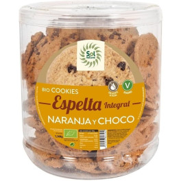 Biscoitos de Espelta Solnatural com Laranja e Choco Orgânico 1360 Gr