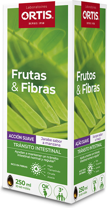 Ortis Fruits & Fibers Soft Action Siroop 250 Ml-image