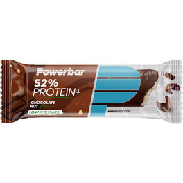 PowerBar Protein Plus 52% 1 barrita x 50 gr - Barrita Proteica Baja en Azúcar y Alta en Proteínas - Perfecta para Tomar Después de tus Entrenamientos
