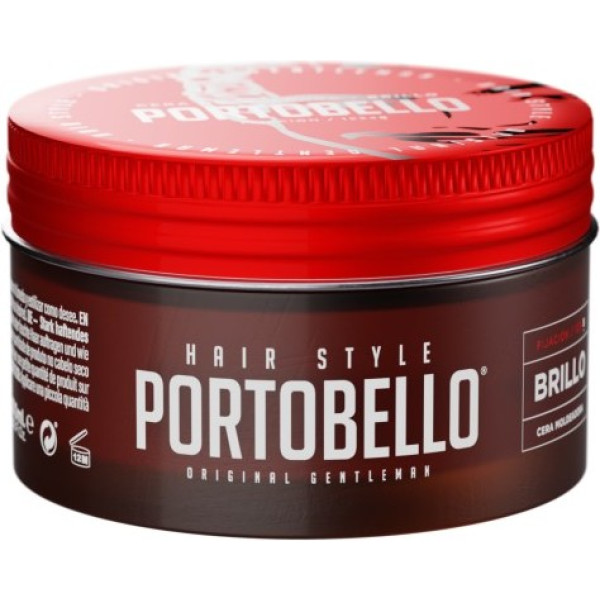 Portobello Hair Shine Wax. Hair Fixation And Control For Men With Tropical Aroma. 100 Ml container.