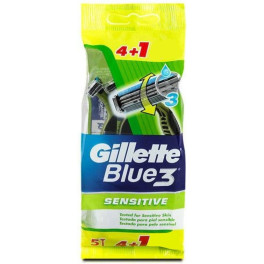 Lâmina de barbear descartável Gillette Blue 3 Sensitive 5 U masculino