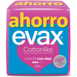 Evax Cottonlike Compresas Normal Alas 64 U Mujer