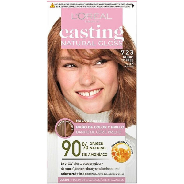 L'Oréal Casting Natural Gloss 723-Toffee Blonde 180 ml Unisex
