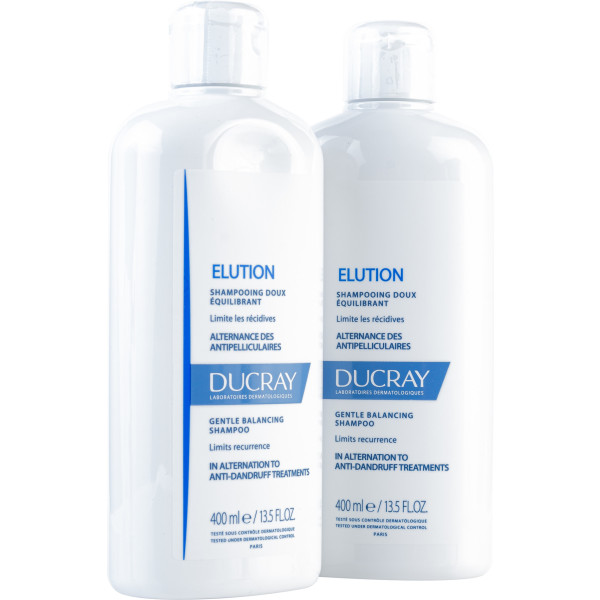 Ducray Elucion Anti-roos Rebalancing Shampoo Promo 2 X 400 Ml Unisex