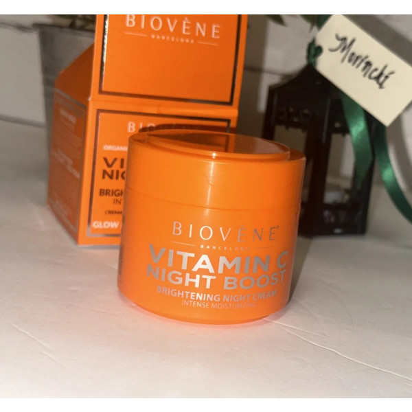 Biovene Vitamin C Night Boost Aufhellende Nachtcreme Intensive Feuchtigkeitsspendende 50 ml Frau