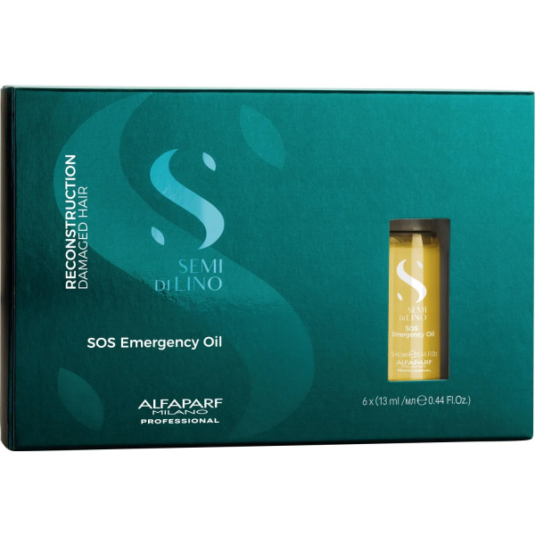 Alfaparf Semi Di Lino Reconstruction Sos Emergency Oil 6 X 13 Ml Mujer