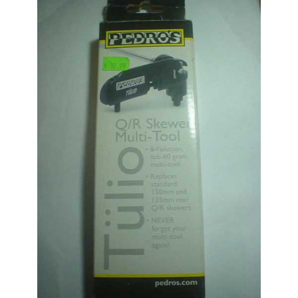 Pedros Eje Multiherramientas Pedro's Tulio Trasero Cierre Rapido Negro