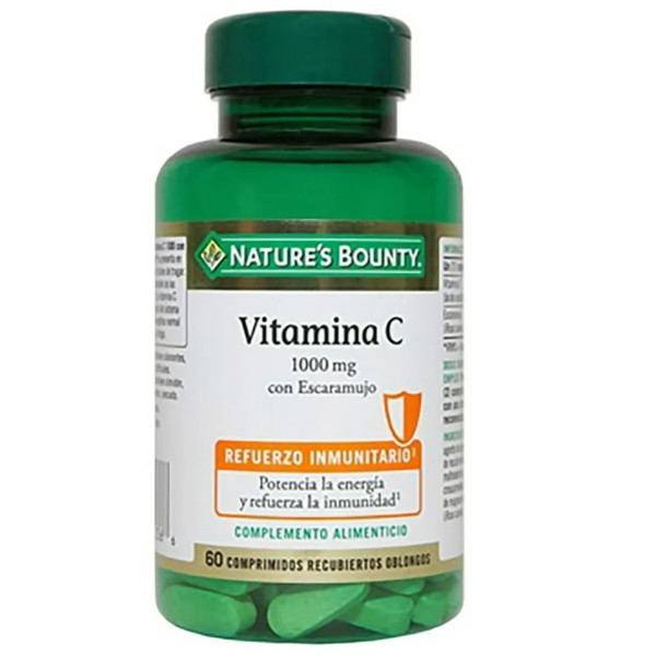 Nature\'s Bounty Vitamine C 1000 Mg Aux Cynorrhodons 60 Capsules Enrobées Unisexe