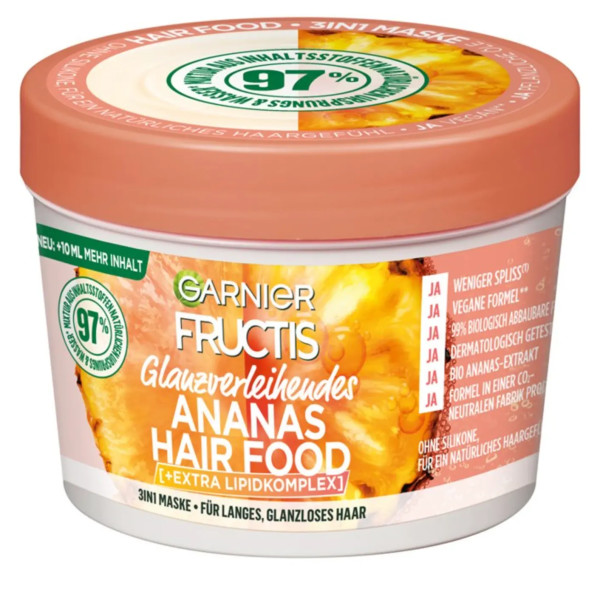 Garnier Fructis Hair Food Ananas Maschera Antirottura 350 Ml Donna