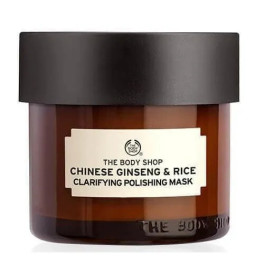 Máscara de polimento esclarecedora de arroz e ginseng chinês The Body Shop 75 ml unissex