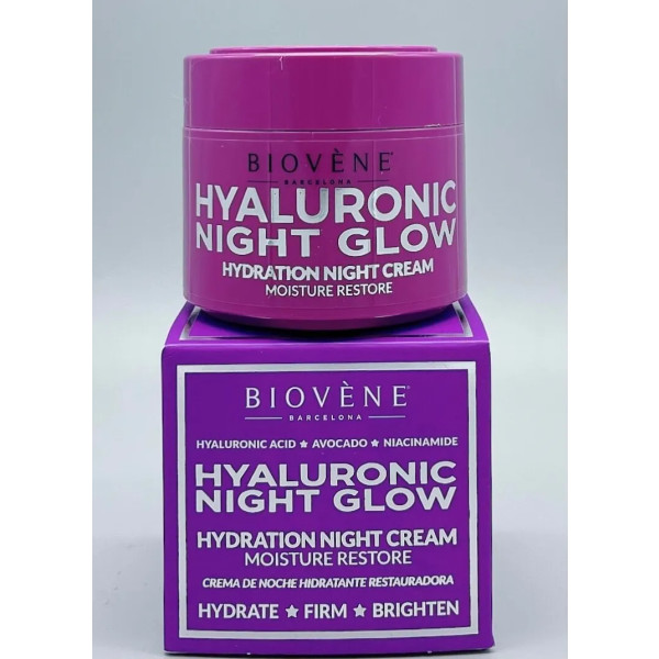 Biovene Hyaluronic Night Glow Hidratação Creme Noturno Restaurador de Umidade 50 ml Feminino