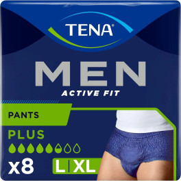 Tena Lady Tena Men Active Fit Incontinência Cueca Grande 8 U Unissex