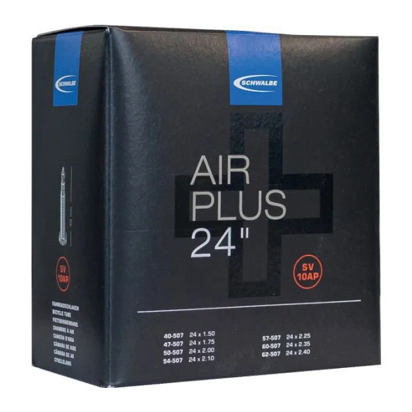 Schwalbe Camara Air Plus 24x1.50-2.50 Valvula Presta 40 Mm (40/62-507)