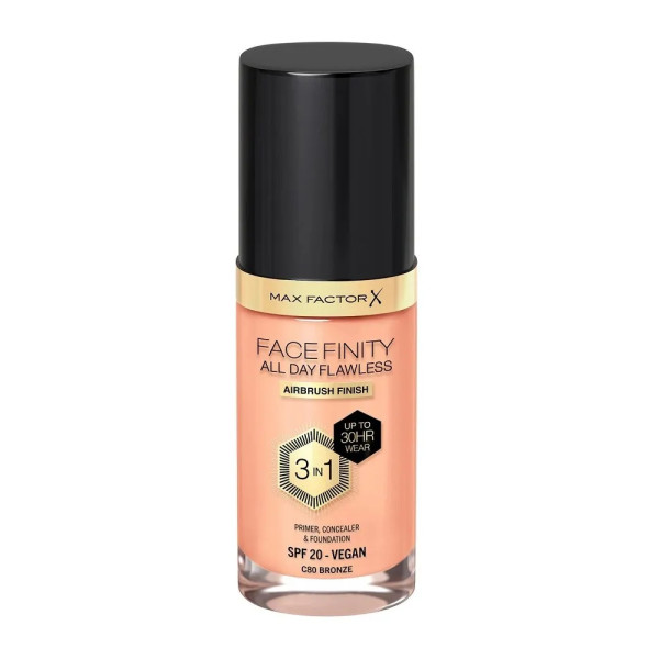 Max Factor Facefinity 3in1 Primer Concealer & Foundation 80-brons 30 ml Vrouw