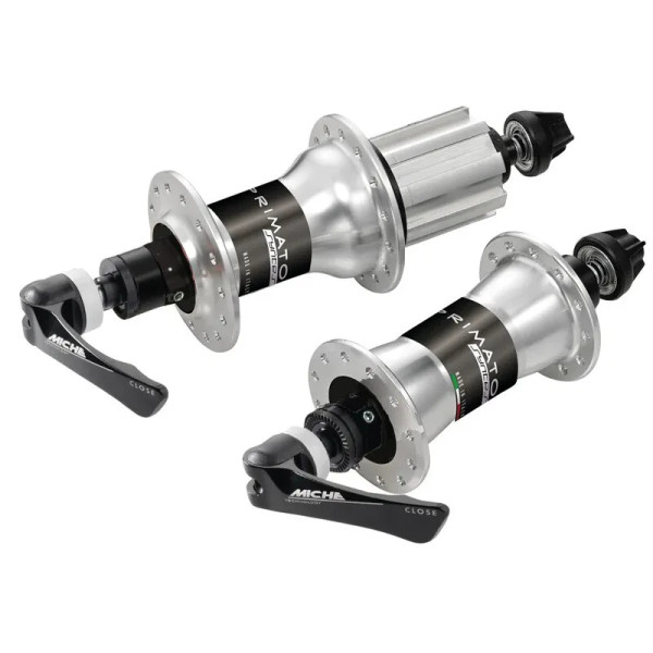 Miche Juego De Bujes Primato Syntesi Cierre Rapido 32 Agujeros Para Shimano 9-11v Plata/negro