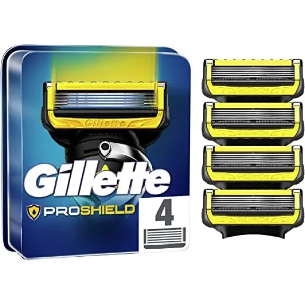 Gillette Proshield Cargador 4 Recambios Unisex