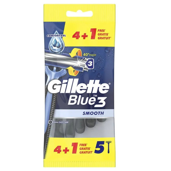 Gillette Blue Rasoir Jetable 3 Lames 5 U Unisexe