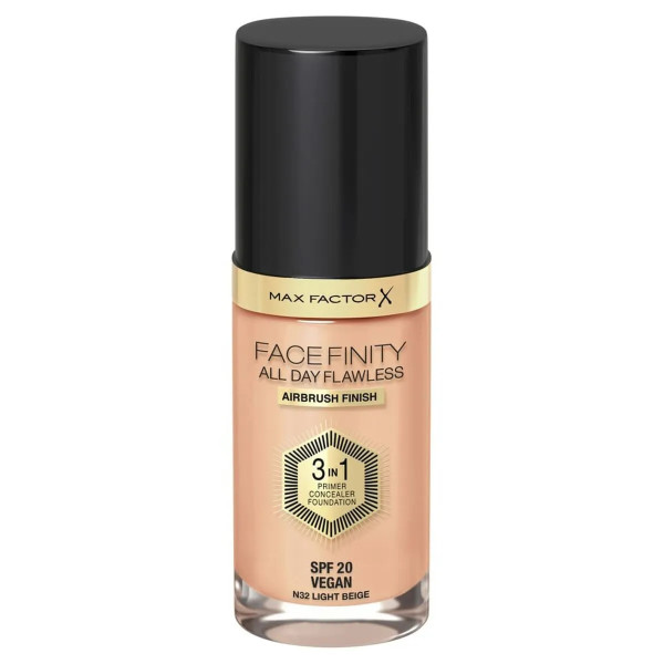 Max Factor Facefinity 3in1 Primer Concealer & Foundation 32-beige chiaro 30 ml donna