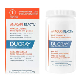 Ducray Anacaps Reactiv Complemento Alimenticio 90 Cápsulas Unisex