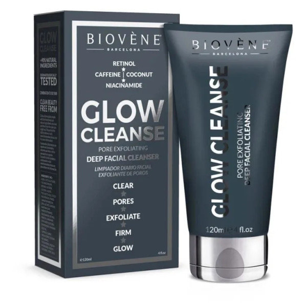 Biovene Glow Cleanse Pore Esfoliante Limpador Facial Profundo 120 ml Feminino