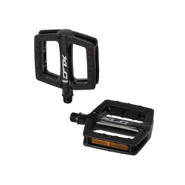 Xlc Pd-m30 Pedales Plataforma 105x95x25mm Aluminio Negro Con Reflectantes