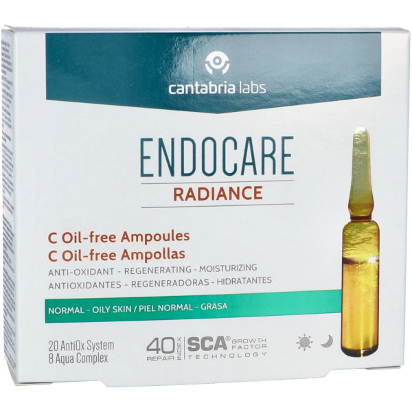 Endocare Radiance sans huile 10 amp X 2 ml unisexe