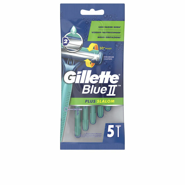 Gillette Blue Ii Plus Slalom Wegwerp Scheermesje 5 U Unisex