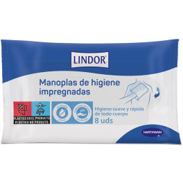 Luvas higiênicas impregnadas Hartmann Lindor 8 U unissex