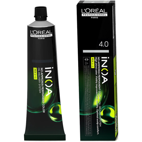 L'Oréal Expert Professionnel Inoa sans ammoniaque coloration permanente 4.0 60 gr unisexe