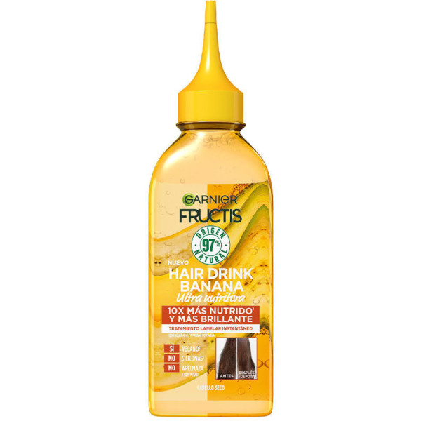 Garnier Fructis Hair Drink Banana Trattamento Ultra Nutriente 200 Ml Donna