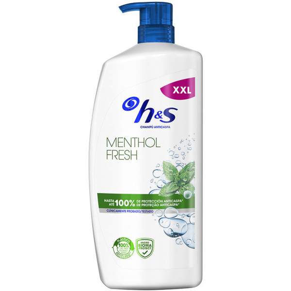 Head & Shoulders H&s Shampooing Rafraîchissant Au Menthol 1000 Ml Unisexe