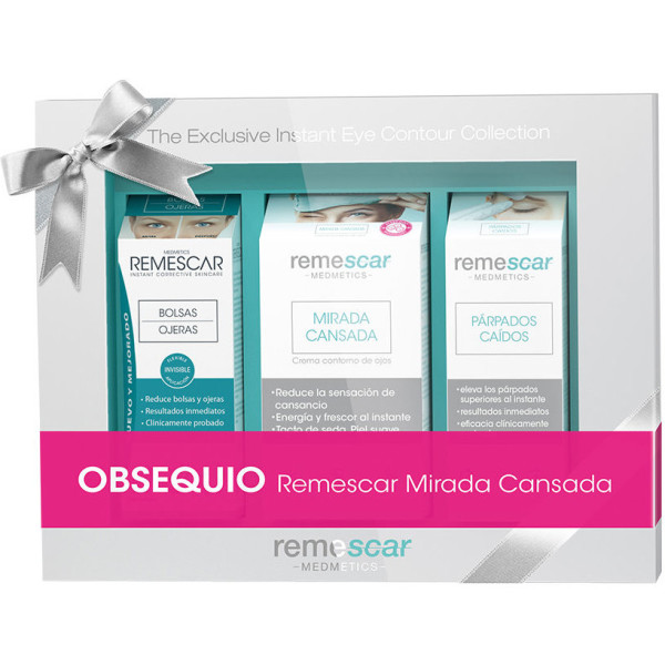 Lote de creme de contorno de olhos Remescar Cansado Look 3 peças unissex