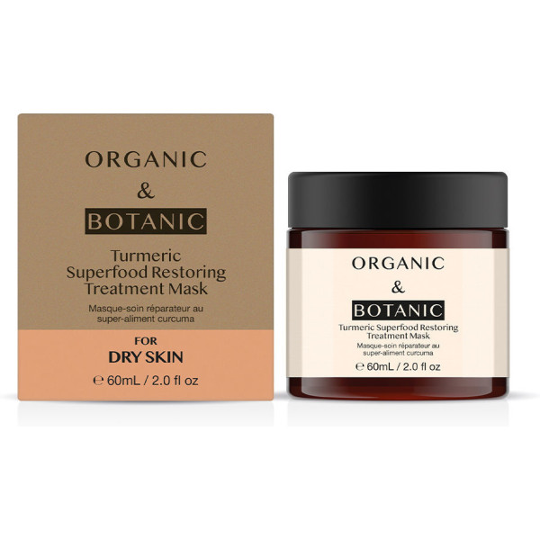 Organic & Botanic Curcuma Superfood Restoring Treatment Mask 60 Ml Donna