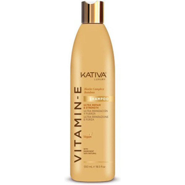 Kativa Vitamina E  Biotina & Bamboo Shampoo 550 Ml Mujer