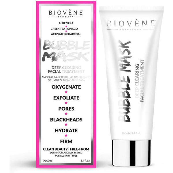 Biovene Bubble Mask Deep Clearing Facial Treatment 100 Ml Femme