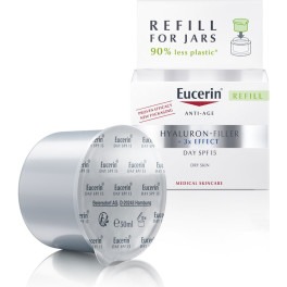 Eucerin Hyaluron Filler Jour Peau Sèche Spf15 Recharge 50 Ml Femme