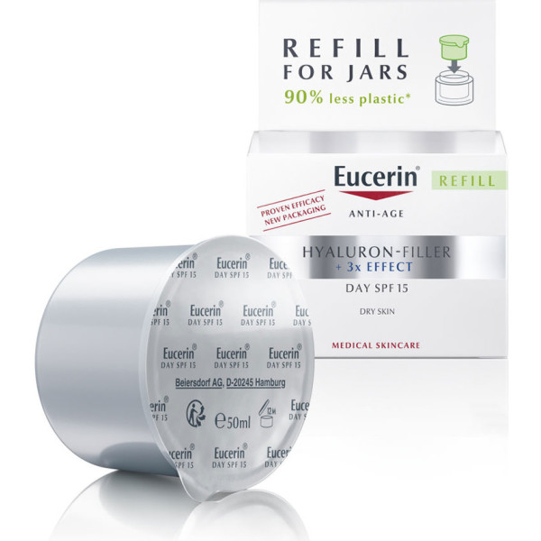 Eucerin Hyaluron Filler Dag Droge Huid Spf15 Navulling 50 Ml Vrouw