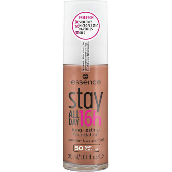 Essence Stay All Day 16h Long-Lasting Makeup Base 50-soft Caramel 30 ml Woman