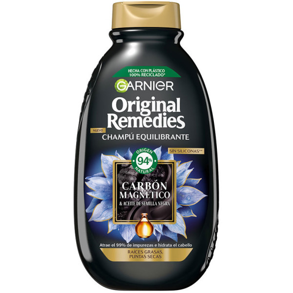 Garnier Original Remedies Magnetic Carbon Shampoo 300 Ml Donna