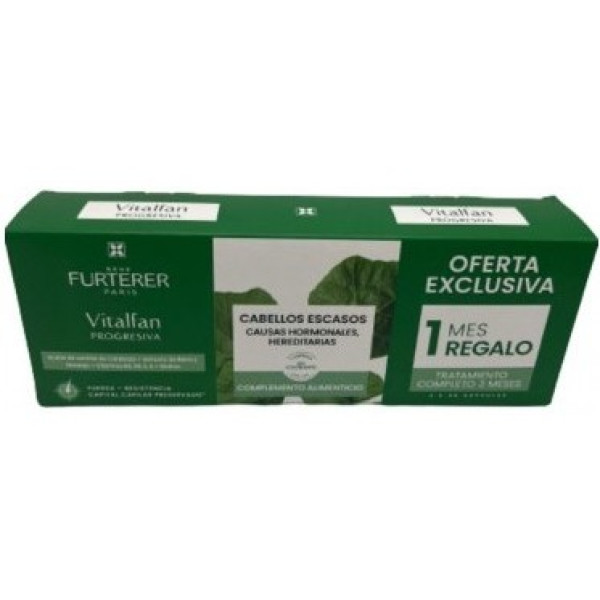 Rene Furterer Vitalfan Complemento Alimenticio Caída Del Cabello Reactiva Lote 3 Piezas Unisex