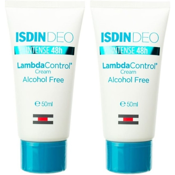 Isdin Lambda Control Intense 48h Desodorante En Crema Duo 2 X 50 Ml Unisex